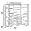 Refrigerador Side-by-Side 48", Sub-Zero 