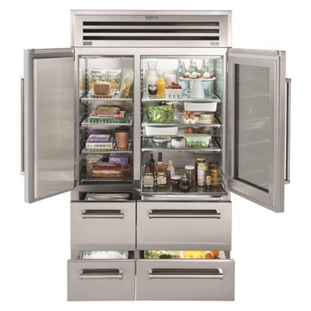 Refrigerador con Puerta de Vidrio de Gran Altitud 48", Sub-Zero  