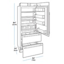 Refrigerador/Congelador Alto 30", Sub-Zero 