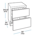 Cajones de congelador 30", Sub-Zero 