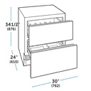 Cajones de Refrigerador/Congelador  30", Sub-Zero 