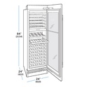 Conservador de vino Puerta de Vidrio de Alta Altitud 24", Sub-Zero 