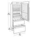 Conservador de vinos con cajones para refrigerador, Sub-Zero 