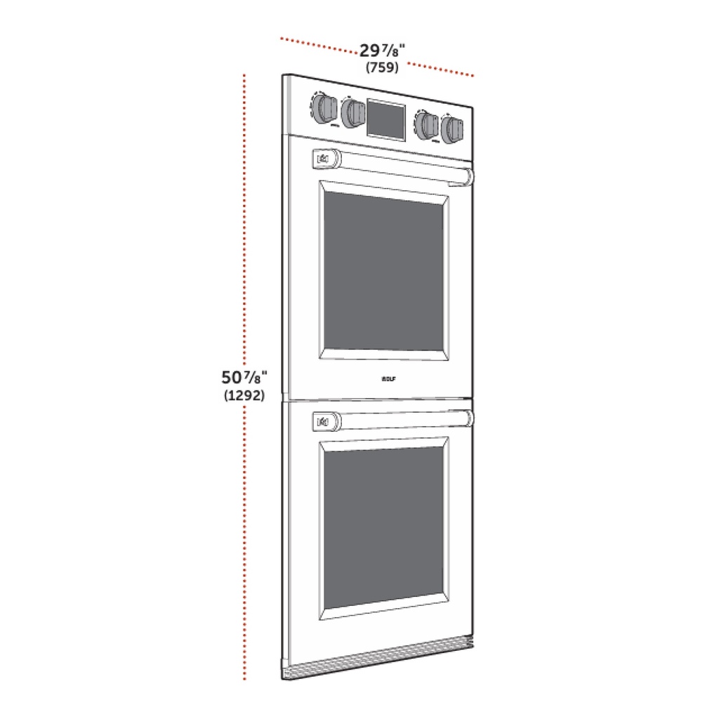 Horno Doble, Profesional Serie M 30", Wolf 