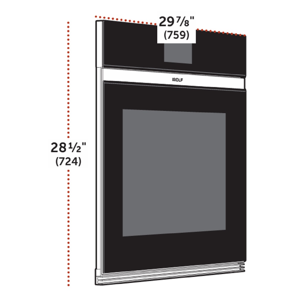 Horno Individual, Contemporáneo Serie M 30", Wolf 
