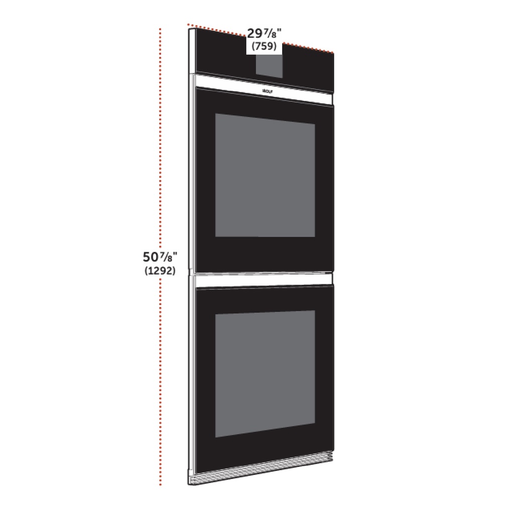 Horno Doble, Contemporáneo Serie M 30", Wolf 