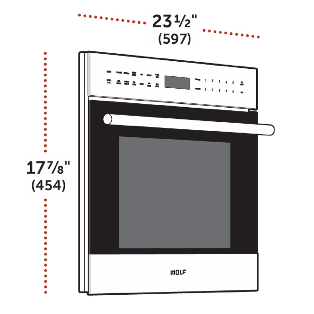 Horno de Microonas Drop-Down, 24", Wolf  