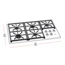 Parrilla de Gas LP Profesional de 36", Wolf 