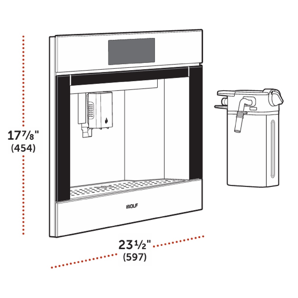 Cafetera Transicional 24" Serie E, Wolf 