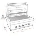  Asador de Gas para Exterior de 36", Wolf 