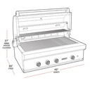 Asador de Gas para Exterior de 42", Wolf 