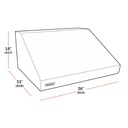 Campana de pared Pro de 36" para  exteriores, Wolf 
