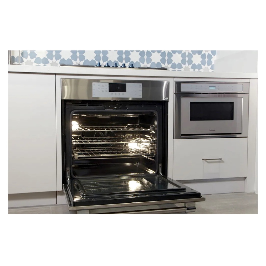 Horno de Pared Masterpiece® 30", Thermador Color Gris Claro, Capacidad 4.6 Cu Ft, 11 Modos de Cocción, 10 Niveles de poder, 240/208 V