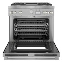Estufa Profesional de combustible Dual 36", Thermador  