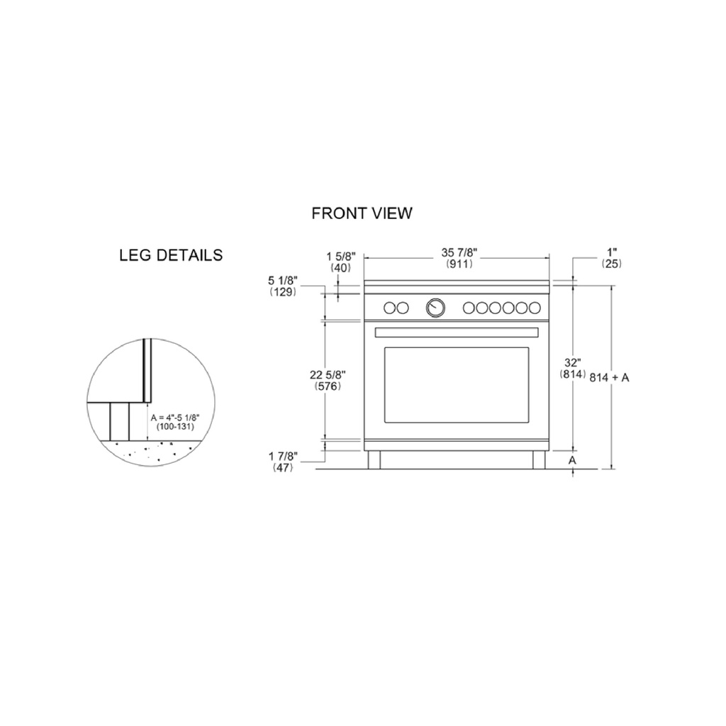 Estufa Master Series 36", Bertazzoni 