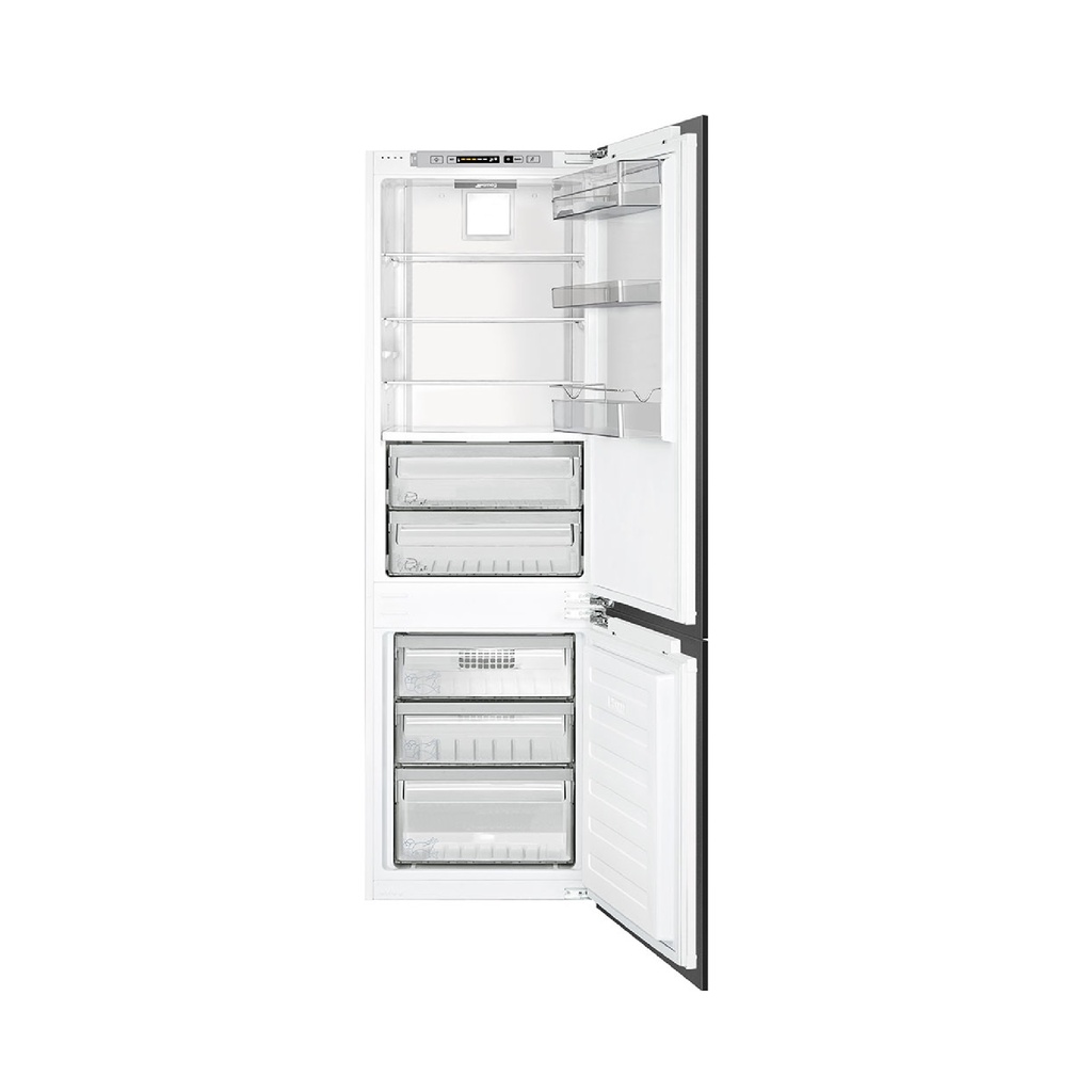  Refrigerador empotrable con congelador, Smeg
