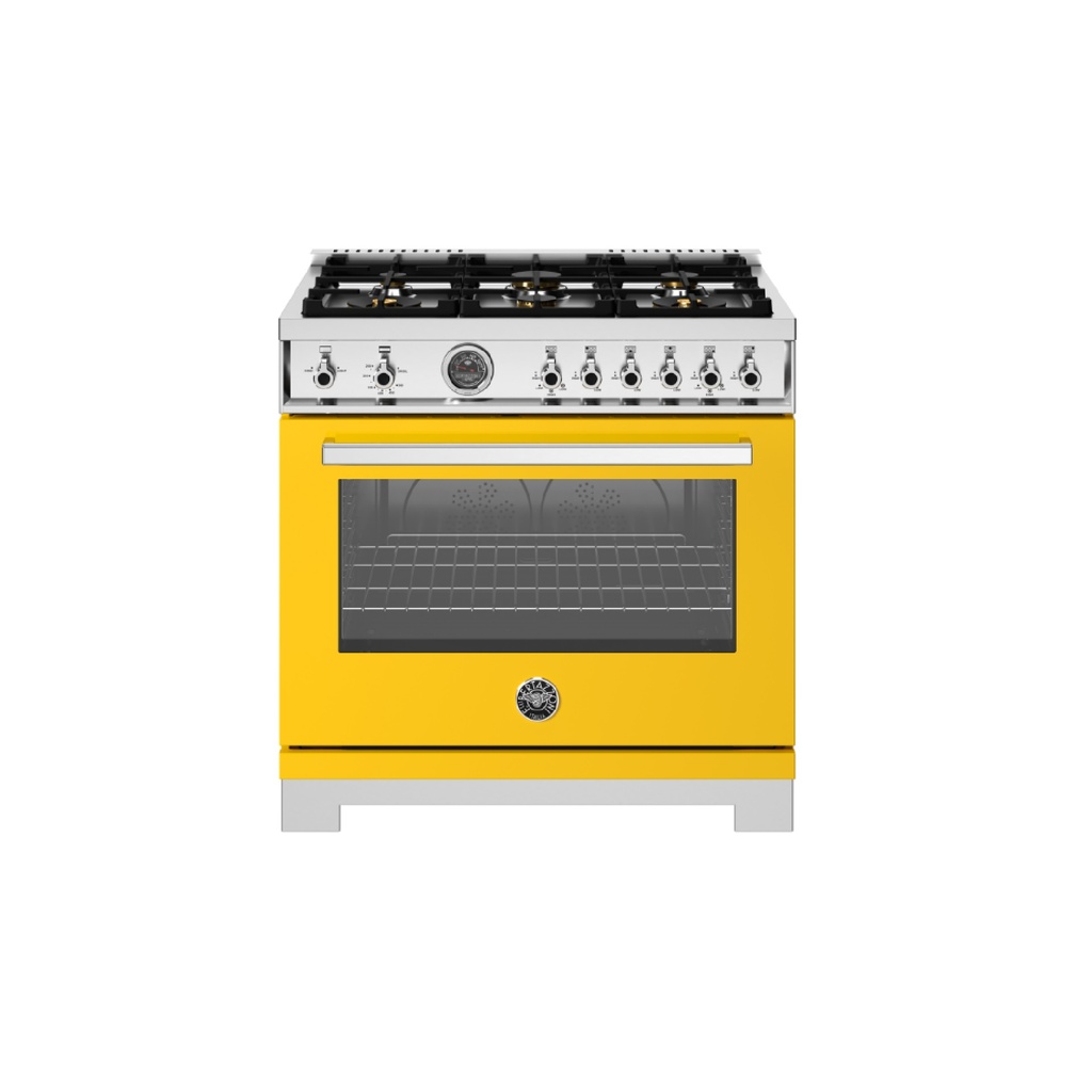 Estufa Professional Series 36", Amarillo, Bertazzoni 