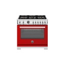 Estufa Professional Series 36", Rojo, Bertazzoni 