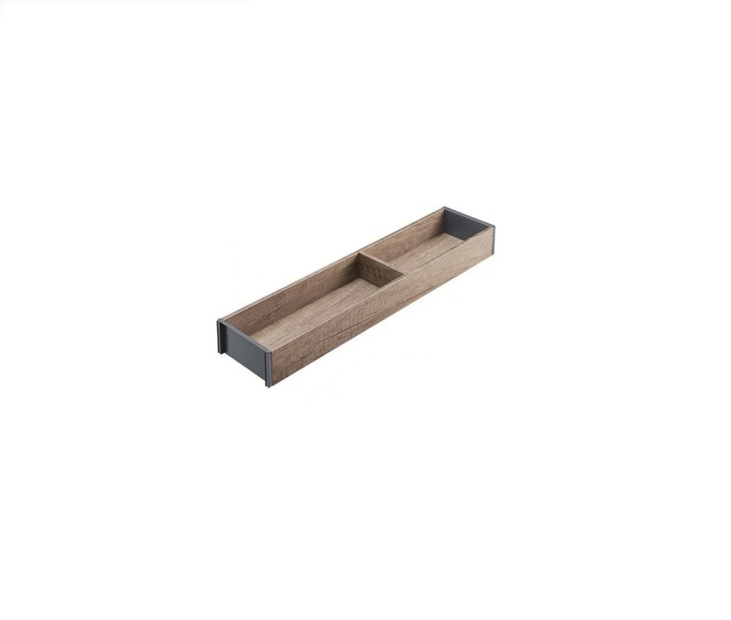 Marco organizador AMBIA-LINE con 1 división  GRIS ORION CON ROBLE NEBRASKA para mueble de ancho mínimo 100 mm
