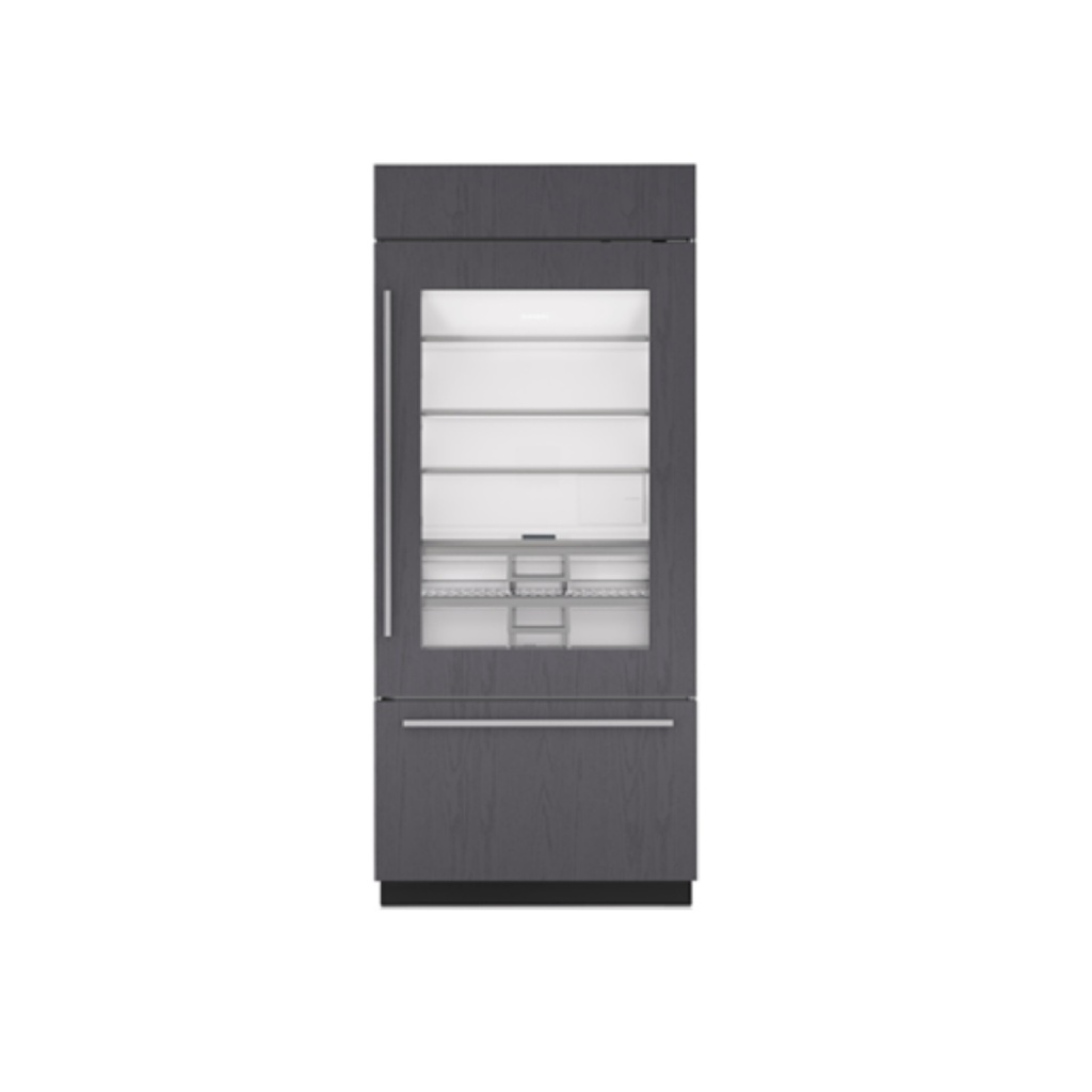 Refrigerador/Congelador con Puerta de Vidrio Empotrable 36", Sub-Zero 
