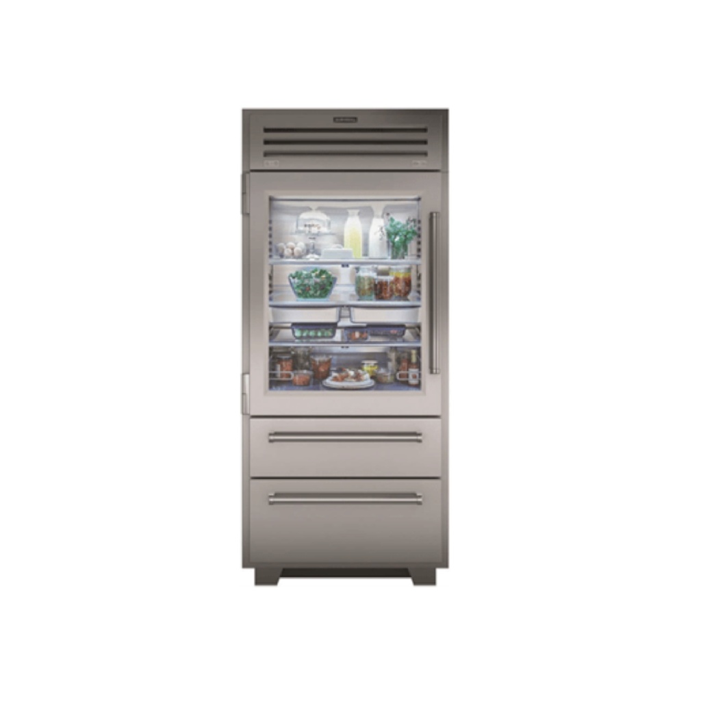 Refrigerador Puerta de Vidrio PRO de 36", Sub-Zero 