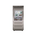 Refrigerador Puerta de Vidrio PRO de 36", Sub-Zero 