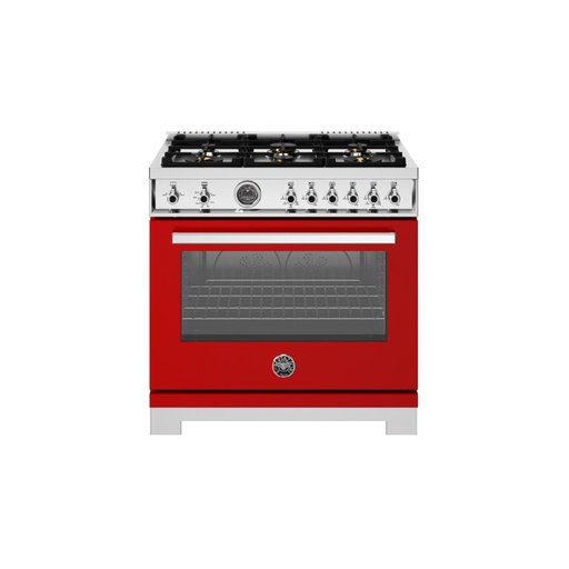 [PRO366BCFGMROT] Estufa Professional Series 36", Rojo, Bertazzoni 