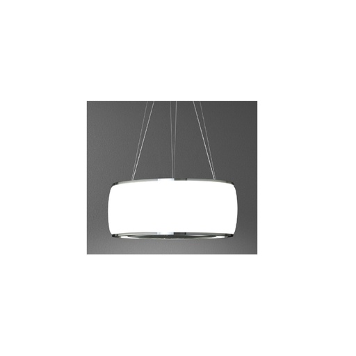 [SOFFIO CRISTAL SATINADO BLANCO] Campana Isla, Cristal Satinado Blanco, Falmec 