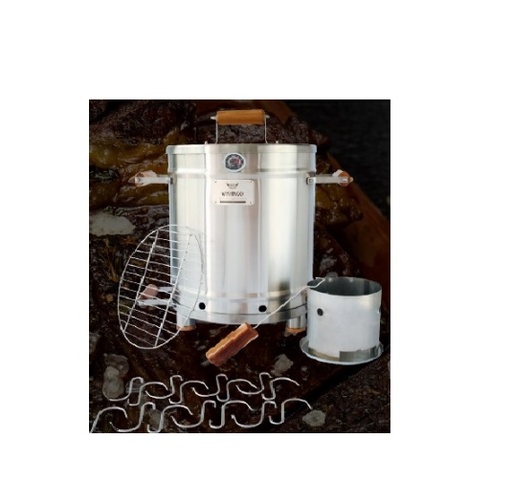 [VIKMEDRY] ASADOR DE BARRIL MEDIANO, LINEA ROYAL ACERO INOX QUIRURGICO, MED 50x40 cm, CAP de 8 A 10 kg